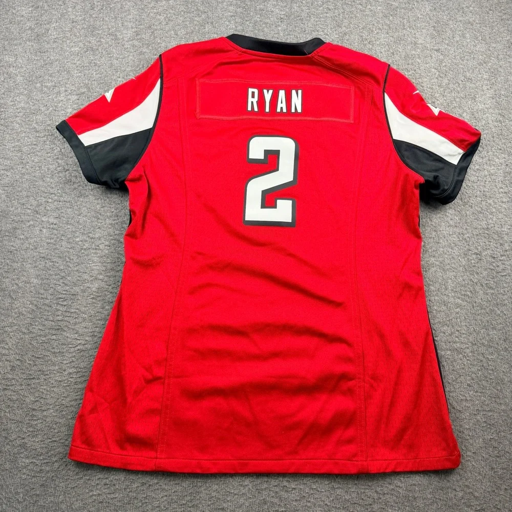 Nike Atlanta Falcons Matt Ryan 2 Red‎ Jersey Kids Large L NFL On Field Football
